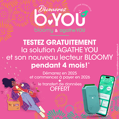 Testez gratuitement la solution Agathe YOU et son nouveau lecteur bloomy pendant 4 mois !*