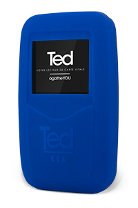 Coque Bleu électrique lecteur Ted