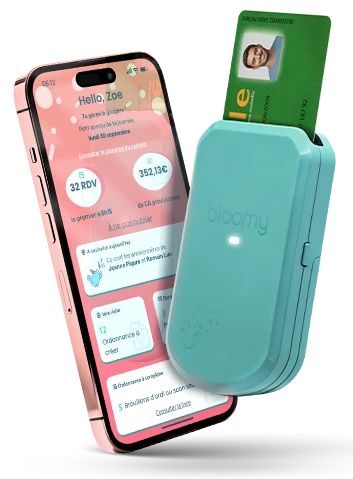 Téléphone + lecteur bloomy vert